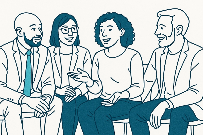 Client testimonials illustration