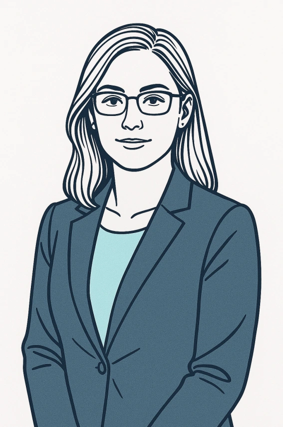 Attorney Holly Trief portrait illustration