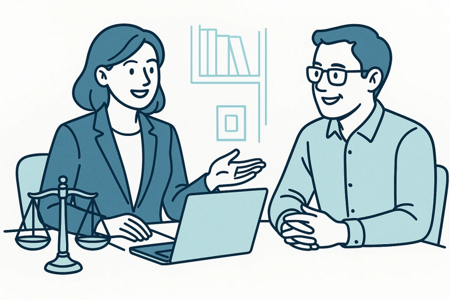 Disability attorney advocacy illustration